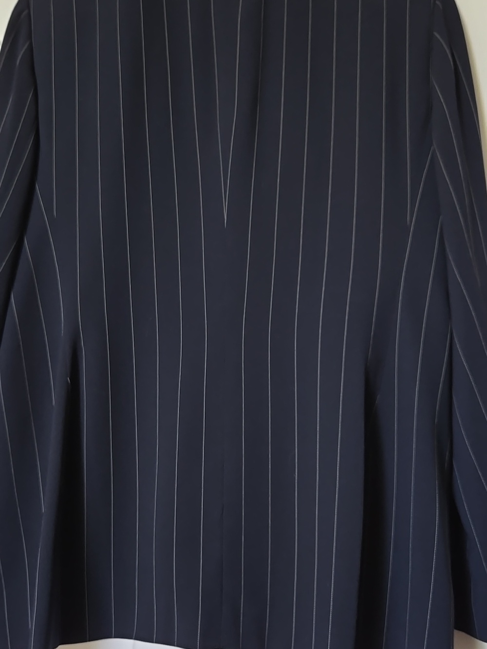 Jones New York Navy Pinstripe Double-Breasted Jacket and Pant - Picture 4 of 9